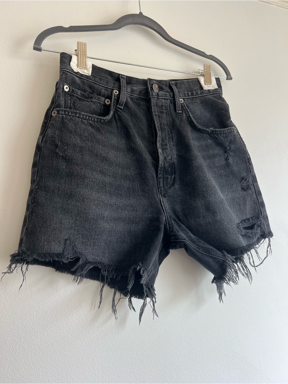 Agolde Riley Shorts in Vortex - Picture 6 of 16